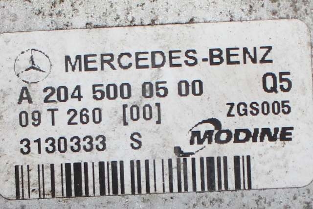 Intercooler til Mercedes C-Klasse 2007-2011 (Fase 1) (W204) (W204) (MERCEDES|A 204 500 05 00|)