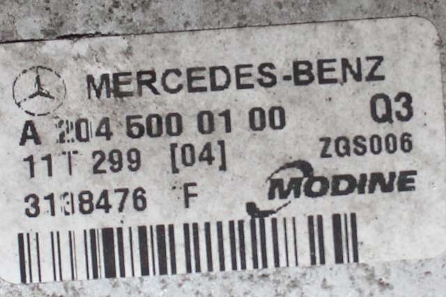 Intercooler til Mercedes C-Klasse 2011-2014 (Fase 2) (W204) (W204) (MERCEDES|A 204 500 01 00|)