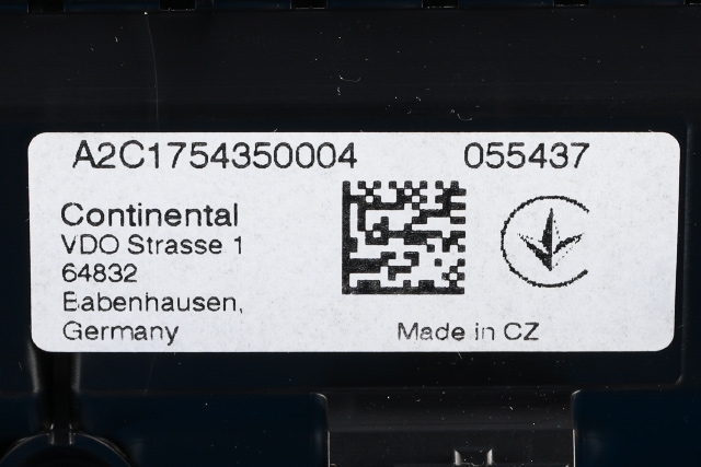 Instrumentpanel til Škoda Octavia 2017-2020 (Type III, Fase 2) (VAG|5E0 920 790 A|)