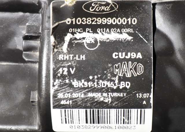 Frontlykt venstre halogen til Ford Transit 2014-->>  (FORD|BK31-13D153-BD|)