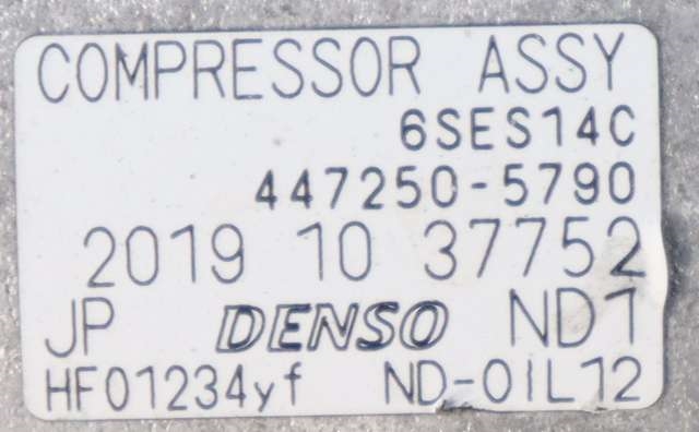 Aircondition kompressor til Škoda Octavia 2017-2020 (Type III, Fase 2)  (DENSO|447250-5790|5Q0 816 803 H|)