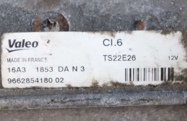 Starter diesel til Citroën C4 2011-2017 (Type II)  (VALEO|TS22E26|96 628541 80|)
