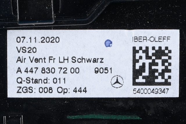 Tak diverse til Mercedes EQV 2020-->> (W447) (W447) (MERCEDES|A 447 830 72 00|)
