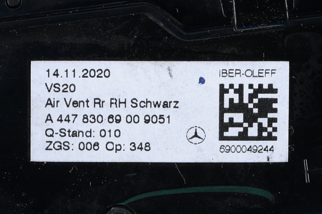 Tak diverse til Mercedes EQV 2020-->> (W447) (W447) (MERCEDES|A 447 830 69 00|)