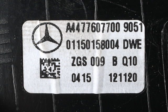 Dørhåndtak inv høyre bak til Mercedes EQV 2020-->> (W447) (W447) (MERCEDES|A 447 760 77 00|)