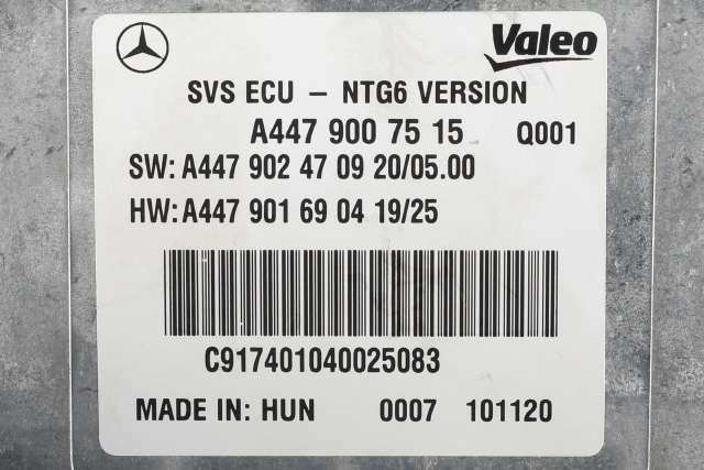 Styreenhet parkering til Mercedes EQV 2020-->> (W447) (W447) (MERCEDES|A 447 900 75 15|)