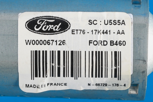 Viskermotor bakrute til Ford Transit Courier 2014-2018 (Type I, Fase 1)  (FORD|ET76-17K441-AA|)