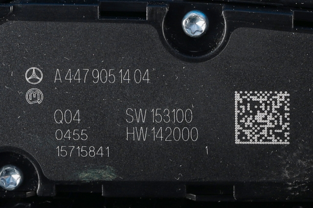 Bilstereo navigasjon betjeningspanel til Mercedes EQV 2020-->> (W447) (W447) (MERCEDES|A 447 900 77 10|)