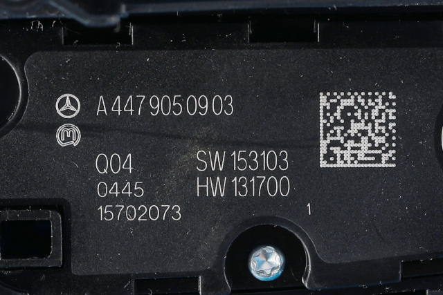 Bilstereo navigasjon betjeningspanel til Mercedes EQV 2020-->> (W447) (W447) (MERCEDES|A 447 900 77 10|)