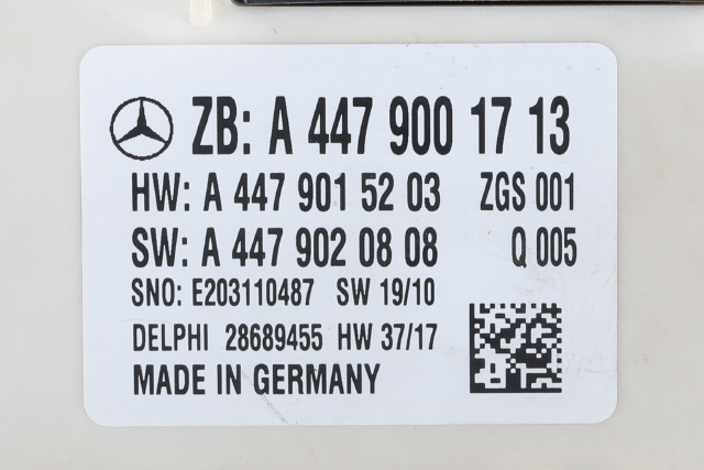 Styreenhet (SAM - Signal Acquisition Module) til Mercedes EQV 2020-->> (W447) (W447) (MERCEDES|A 447 900 17 13|)