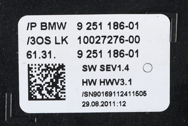 Girstang/girvelger automat til BMW 5-Serie 2010-2017 (F10/F11) (F10/F11) (BMW|9 251 186|)