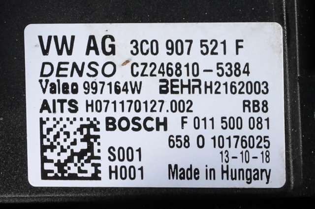Varmeapparat motor til VW Touran 2010-2015 (Type I, Fase 3)  (VAG|1K1 820 015 L|)
