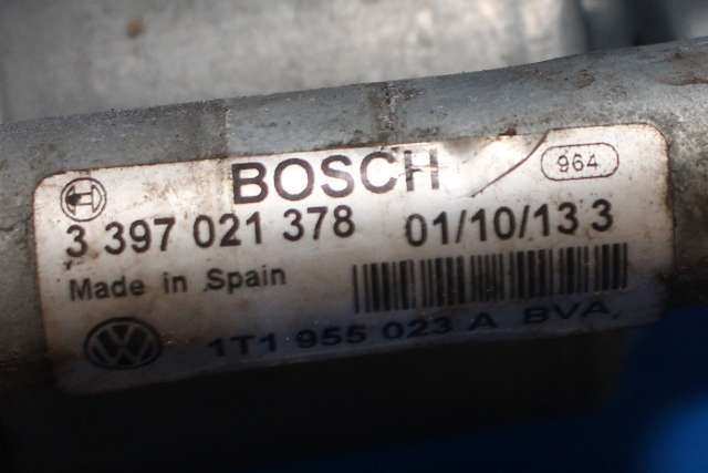 Viskermotor frontrute komplett m/overføring til VW Touran 2010-2015 (Type I, Fase 3) (VAG|1T1 955 119 A|)