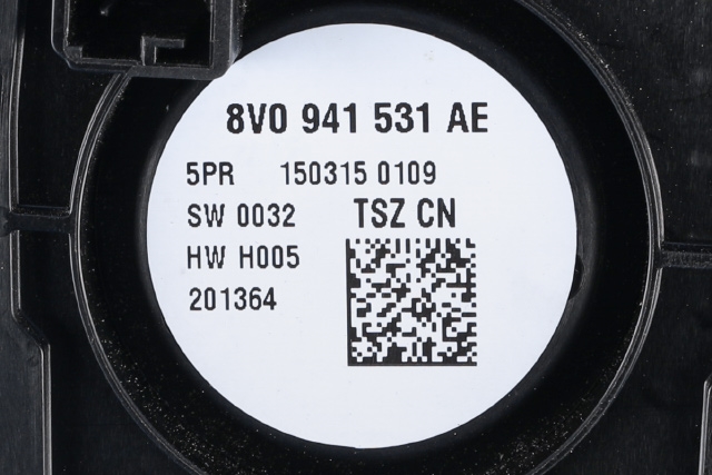 Bryter lys til Audi A3 2012-2016 (Type III, Fase 1)  (VAG|8V0 941 531 AE|)