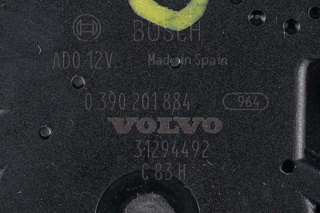 Viskermotor bakrute til Volvo V60/V60 CC 2013-2018 (Type I, Fase 2)  (BOSCH|0 390 201 884|31294492|)