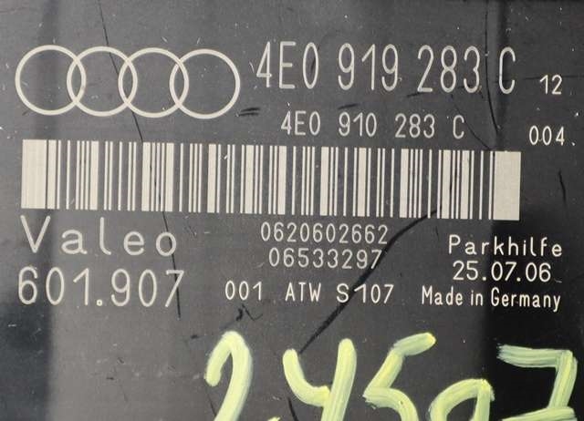 Styreenhet parkering til Audi A8 2003-2010 (Type II) (VAG|4E0 919 283 C|)