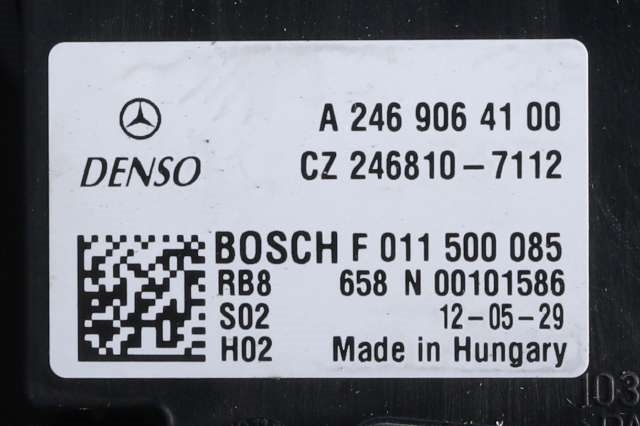 Varmeapparat motor til Mercedes B-Klasse 2011-2018 (W246) (W246) (MERCEDES|A 246 906 42 00|)