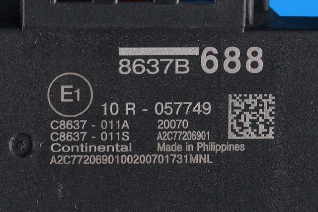 Sikringsboks til Mitsubishi Outlander 2015-->> (Type III, Fase 2) (MITSUBISHI|8637B688|)
