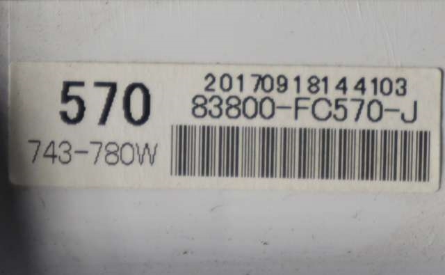 Instrumentpanel til Toyota Hilux 2016-2020  (TOYOTA|83800-FC570-J|)
