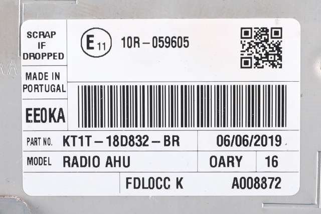 Bilstereo til Ford Transit Connect 2018-->> Type II, Fase 2 (FORD|KT1T-18D832-BR|)