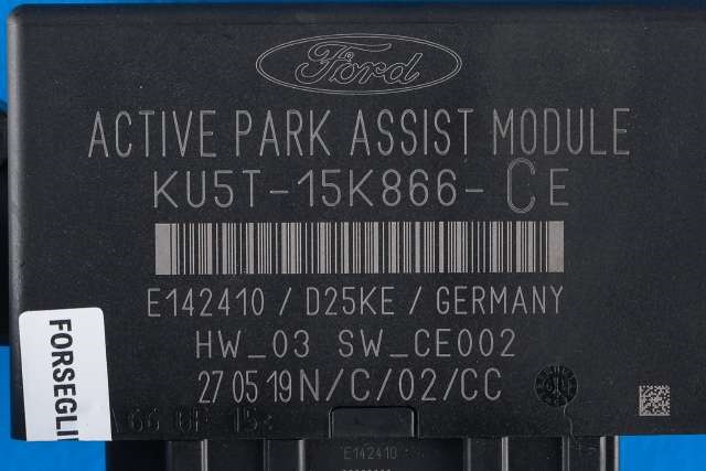 Styreenhet parkering til Ford Transit Connect 2018-->> Type II, Fase 2  (FORD|KU5T-15K866-CE|)