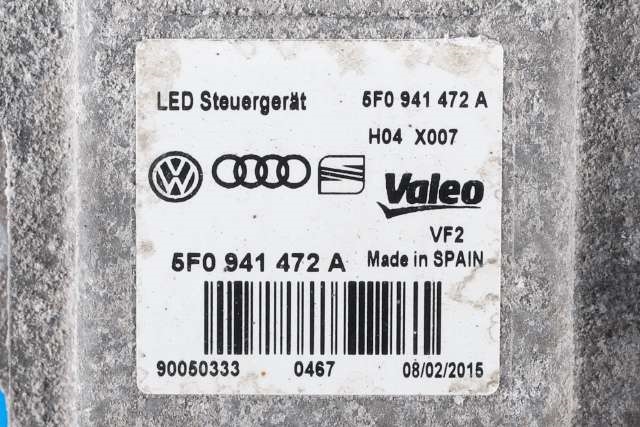 Styreenhet LED til VW e-Golf 2014-2017 (Fase 1)  (VAG|5F0 941 472 A|)