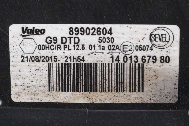 Frontlykt høyre halogen til Peugeot Expert 2007-2016 (Type II)  (PEUGEOT|14 013679 80|)