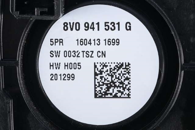 Bryter lys til Audi A3 2012-2016 (Type III, Fase 1) (VAG|8V0 941 531 G|)