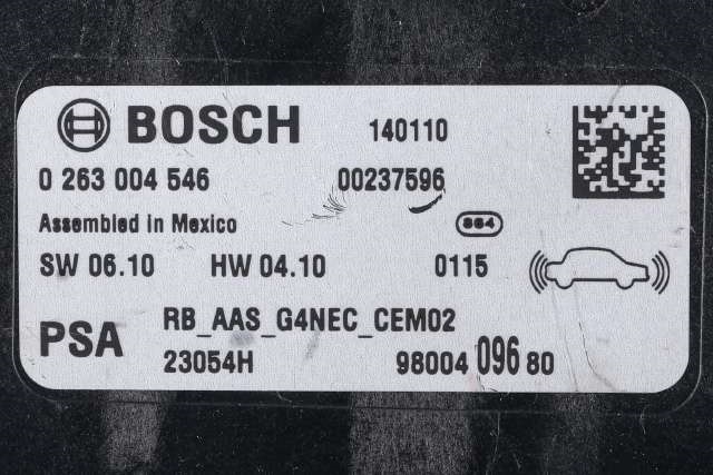 Styreenhet parkering til Citroën DS5 2012-2017  (BOSCH|0 263 004 546|98 004096 80|)