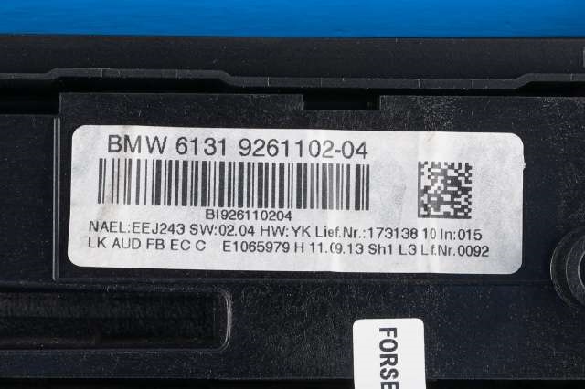 Bilstereo betjeningspanel til BMW 1-Serie 2011-2015 (Fase 1) (F20/F21) (F20/F21) (BMW|9 261 102|)