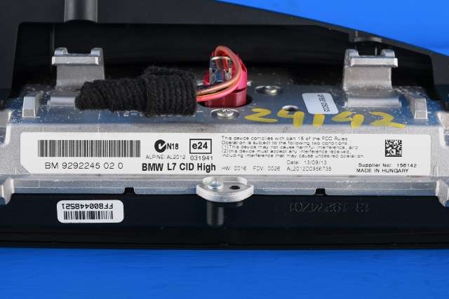 Multimedia display (MCU - Media Controller Unit) til BMW 1-Serie 2011-2015 (Fase 1) (F20/F21) (F20/F21) (BMW|9 292 245|)