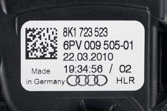 Pedal gass til Audi A5 2007-2016 (Type I)  (HELLA|6PV 009 505-01|8K1 723 523|)