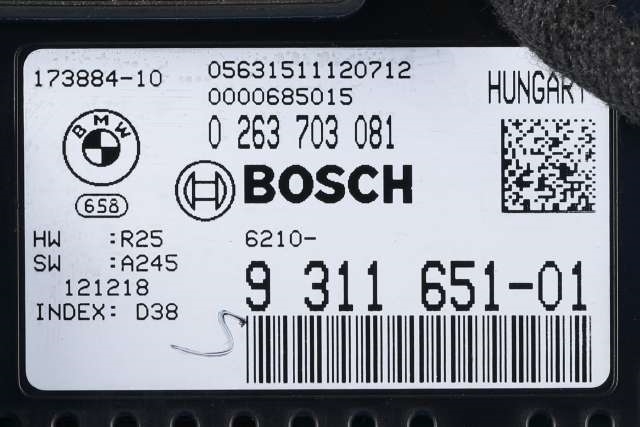 Instrumentpanel til BMW 5-Serie 2010-2017 (F10/F11) (F10/F11) (BMW|9 311 651|)