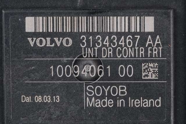 Styreenhet dør høyre foran til Volvo XC60 2008-2013 (Type I, Fase 1) (VOLVO|31343467 AA|)