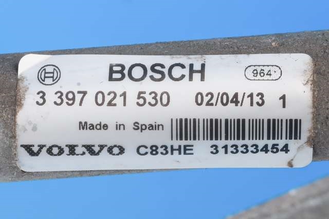 Viskermotor frontrute komplett m/overføring til Volvo XC60 2008-2013 (Type I, Fase 1)  (VOLVO|31333454|)