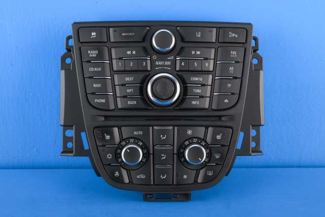 Bilstereo navigasjon betjeningspanel til Opel Astra J, 2010-2015  (GM|13 360 095)
