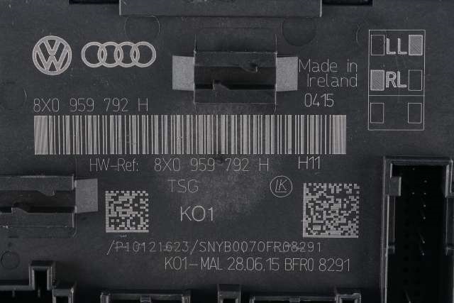 Styreenhet dør høyre foran til Audi Q3 2015-2018 (Type I, Fase 2)  (VAG|8X0 959 792 H|)