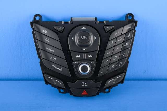 Bilstereo navigasjon betjeningspanel til Ford Fiesta, 2013-2017 (Type VI, Fase 2)  (FORD|C1BT-18K811-CA)