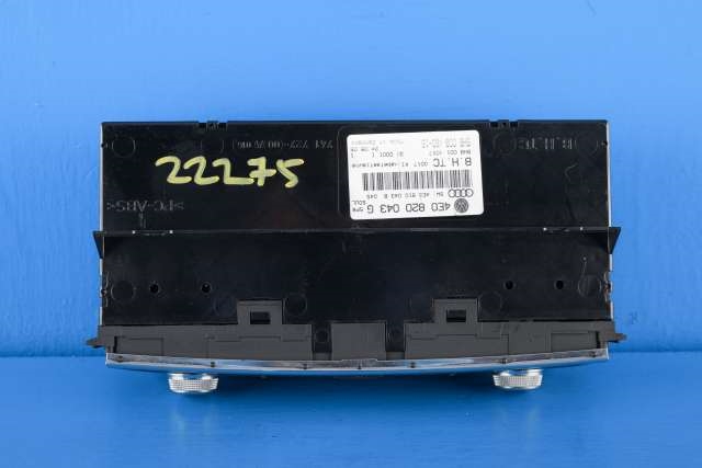 Varmeapparat betjening til Audi A8 2003-2010 (Type II)  (HELLA|5HB 008 480-16|4E0 820 043 G|)