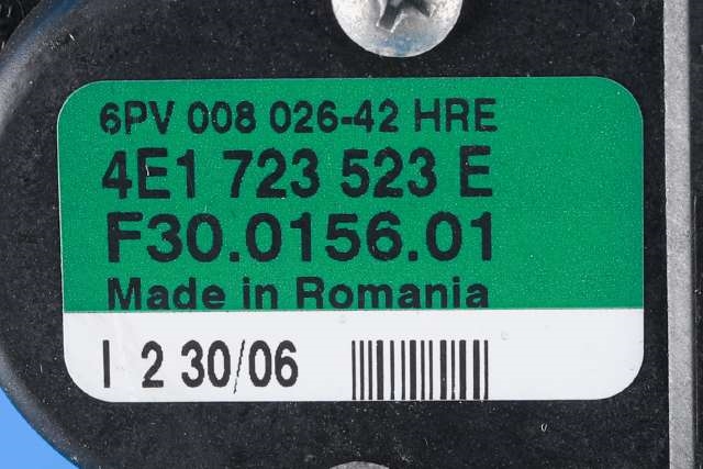 Pedal gass til Audi A8 2003-2010 (Type II)  (HELLA|6PV 008 026-42|4E1 723 523 E|)