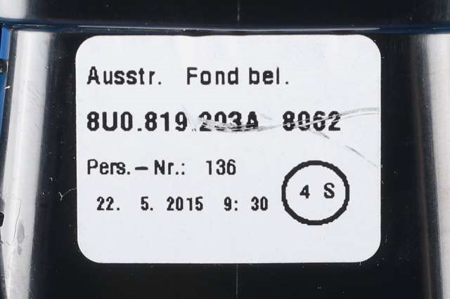 Dashbord friskluftdyse til Audi Q3 2015-2018 (Type I, Fase 2) (VAG|8U0 819 203 A|)