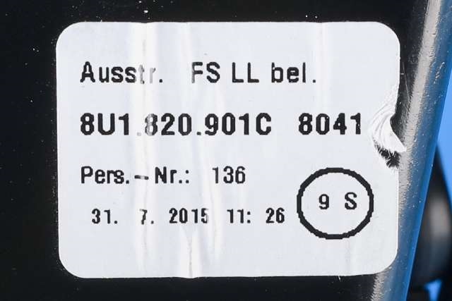 Dashbord friskluftdyse venstre til Audi Q3 2015-2018 (Type I, Fase 2)  (VAG|8U1 820 901 C|)