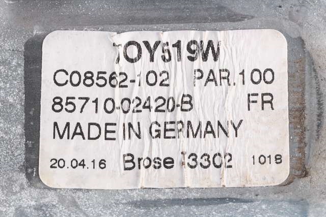 Ruteheis høyre foran til Toyota Auris 2015-2019 (Type II, Fase 2)  (TOYOTA|85710-02420-B|)