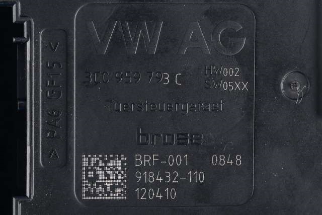 Ruteheis, kun motor, venstre foran til VW Tiguan 2011-2016 (Type I, Fase 2)  (VAG|5N0 959 701 G|)