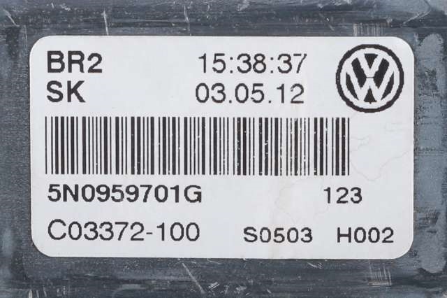 Ruteheis, kun motor, venstre foran til VW Tiguan 2011-2016 (Type I, Fase 2)  (VAG|5N0 959 701 G|)