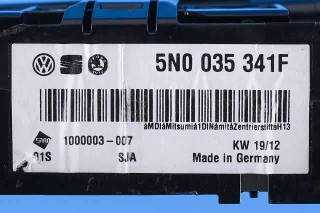 Bilstereo diverse til VW Tiguan 2011-2016 (Type I, Fase 2)  (VAG|5N0 035 341 F|)
