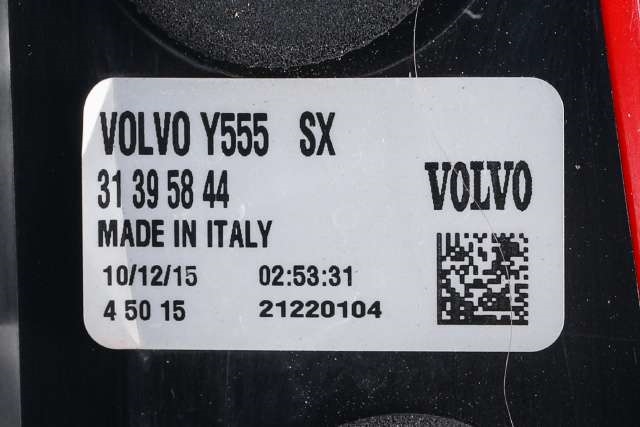 Baklykt venstre til Volvo V40 2012-2019 (VOLVO|31395844|)
