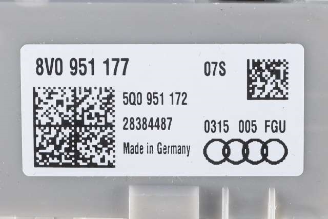 Taklyspanel til Audi A3 2012-2016 (Type III, Fase 1) (VAG|8X0 947 135 AG|)