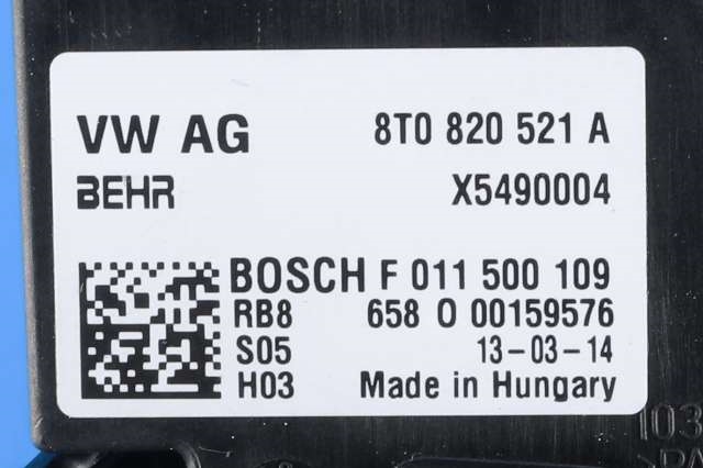 Varmeapparat motor til Audi A4 2007-2014 (Type IV) (B8) (B8)