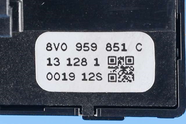 Bryter ruteheis førerdørspanel til Audi A3 2012-2016 (Type III, Fase 1) (VAG|8V0 959 851 C|)